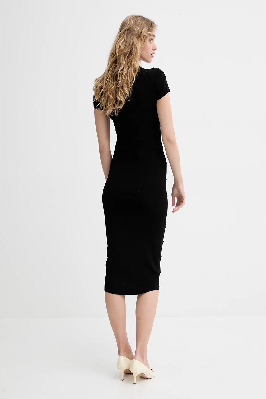 Сукня Blugirl Blumarine колір чорний midi облягаюча RA5097.MS46M