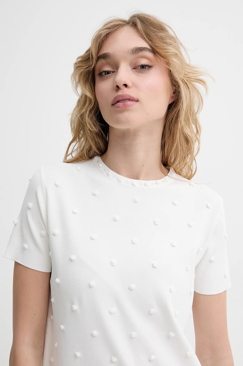 Сукня Blugirl Blumarine колір бежевий mini пряма RA5100.MS46M