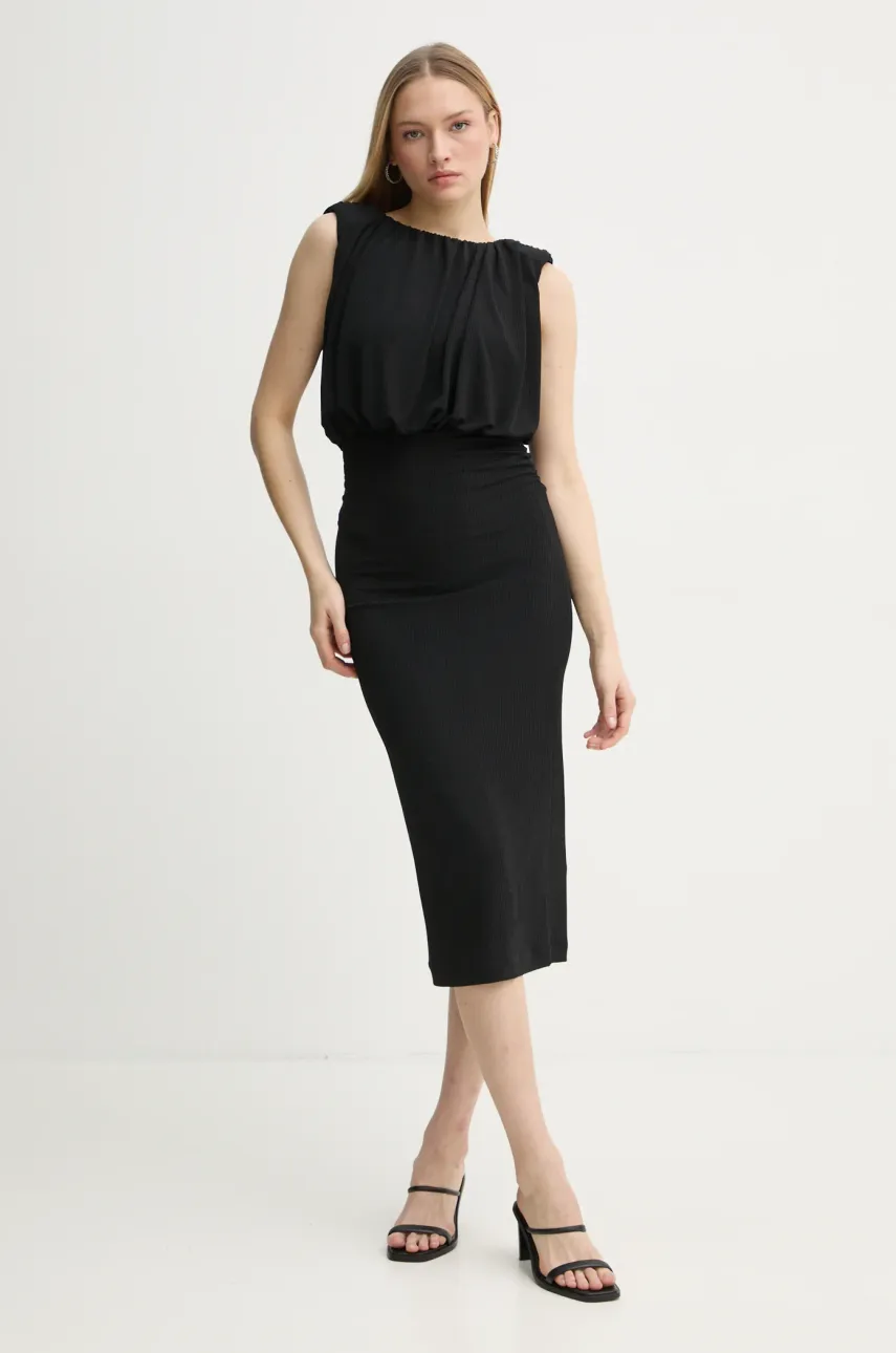 Платье Day Birger et Mikkelsen Virgine цвет чёрный midi облегающее DAY65243771 Платье Day Birger et Mikkelsen Virgine цвет чёрный midi облегающее DAY65243771