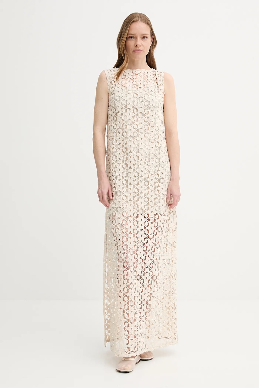 Alohas rochie Arum culoarea bej, maxi, drept, R100811