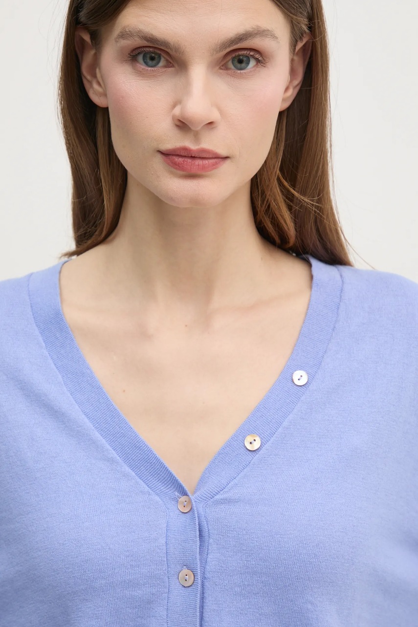 Πουλόβερ με μείγμα κασμίρ Mos Mosh χρώμα: μπλε, 168660 φωτογραφία