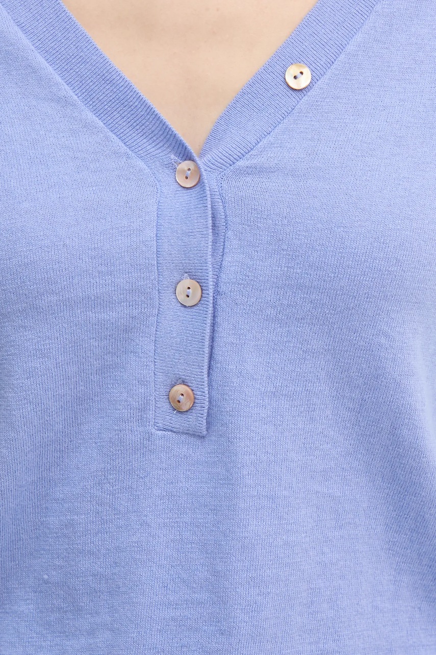 Πουλόβερ με μείγμα κασμίρ Mos Mosh χρώμα: μπλε, 168660 φωτογραφία