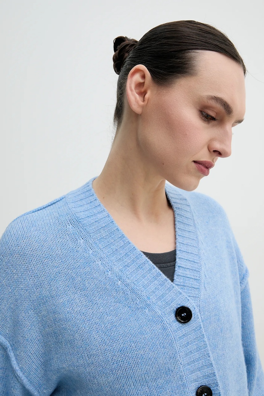 Μάλλινη ζακέτα Day Birger et Mikkelsen Jordane χρώμα: μπλε, DAY65243701 φωτογραφία