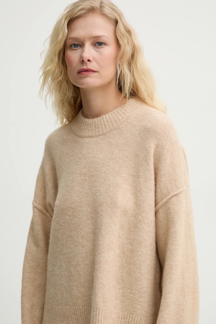 Μάλλινο πουλόβερ Day Birger et Mikkelsen Josie γυναικείο, χρώμα: μπεζ, DAY65243702 φωτογραφία