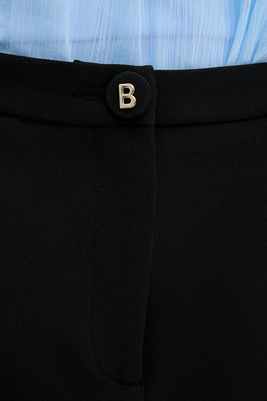Шорти Blugirl Blumarine жіночі колір чорний однотонні висока посадка RA5156.T2968 