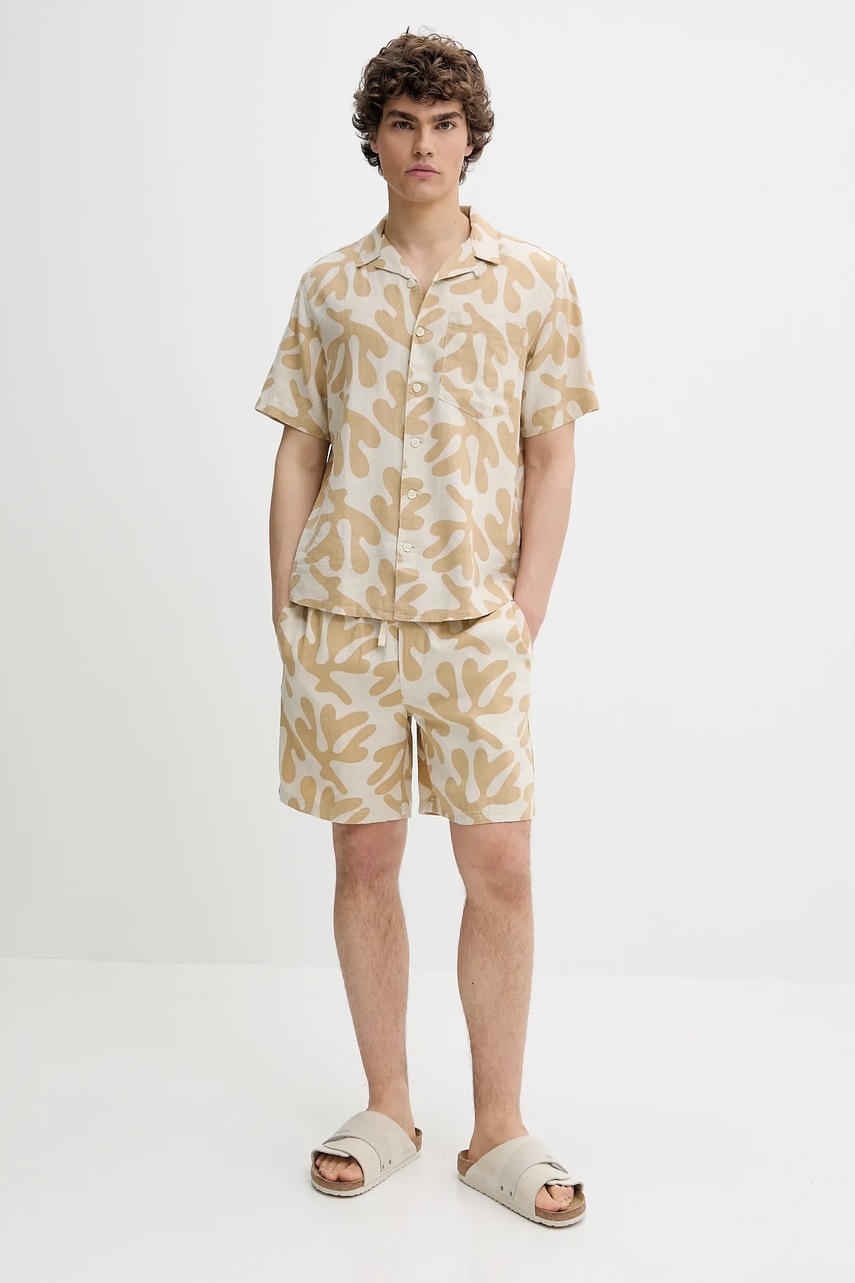 Σορτς Solid χρώμα: μπεζ, 21108564 φωτογραφία