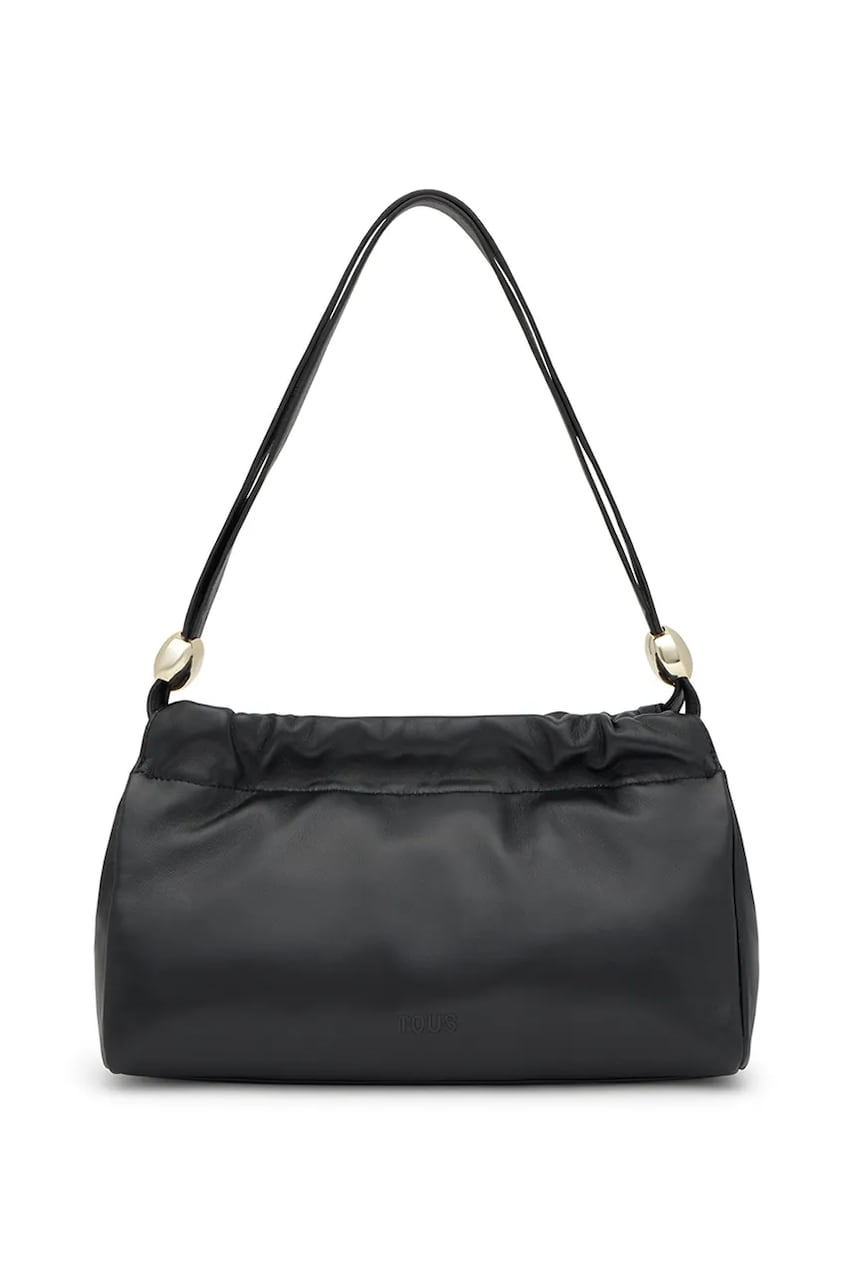 Tous geantă de piele GLOSS culoarea negru, 2002190051 Tous geantă de piele GLOSS culoarea negru, 2002190051