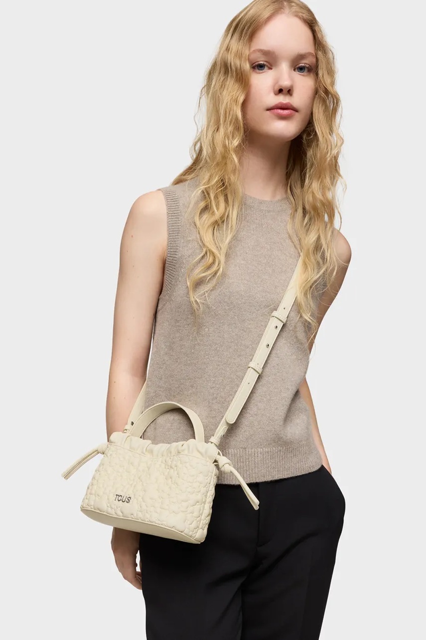 Τσάντα Tous PUFFY BEAR χρώμα: μπεζ, 2002188101 φωτογραφία