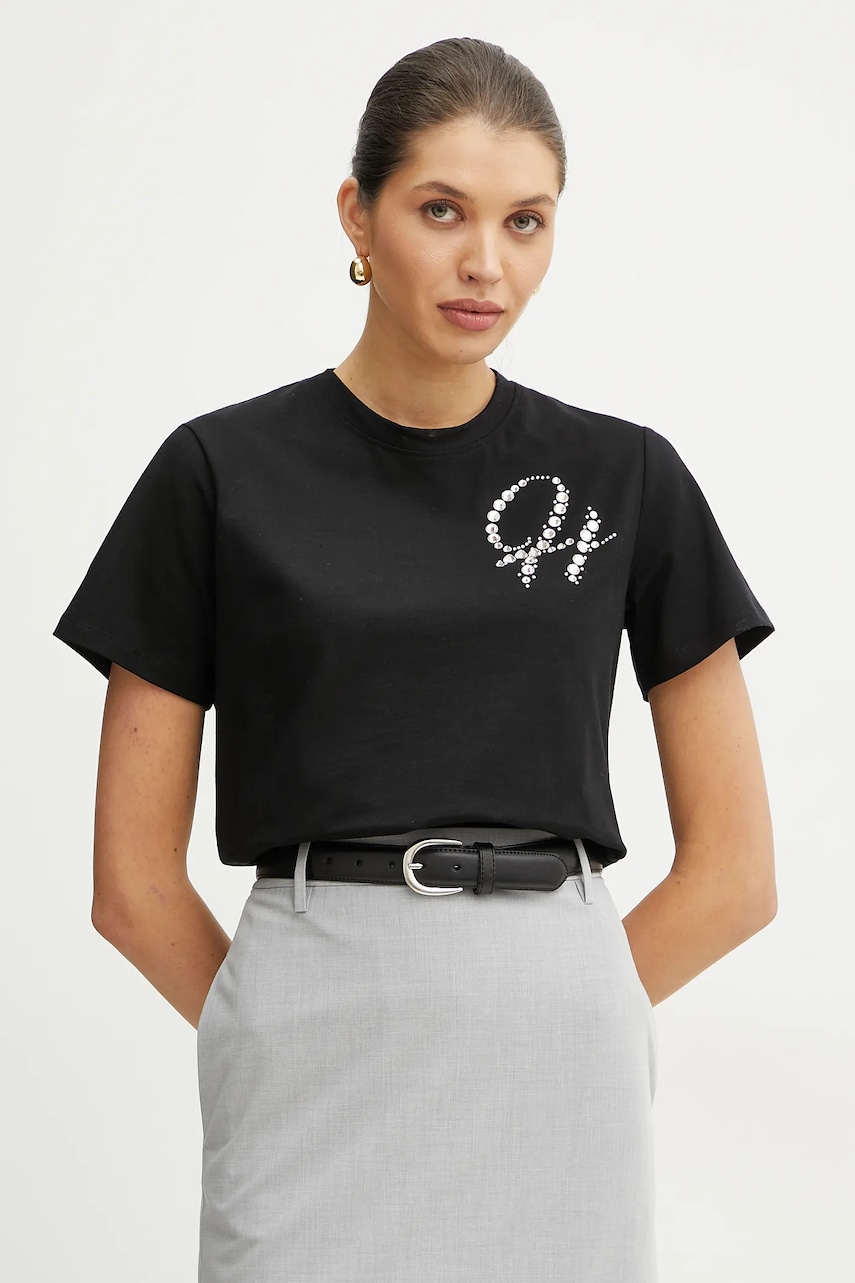 Silvian Heach tricou ATIVRA femei, culoarea negru, GPP25432TS