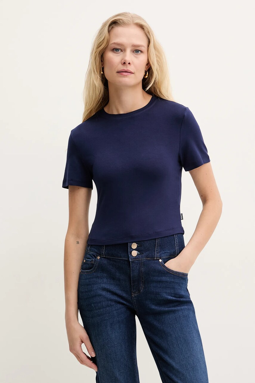 Silvian Heach tricou SIEGI femei, culoarea albastru marin, GPP25092TS