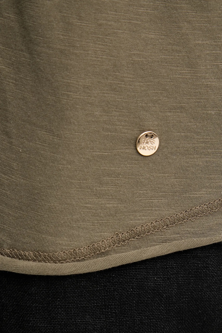 Βαμβακερό μπλουζάκι Mos Mosh χρώμα: πράσινο, 168100 φωτογραφία