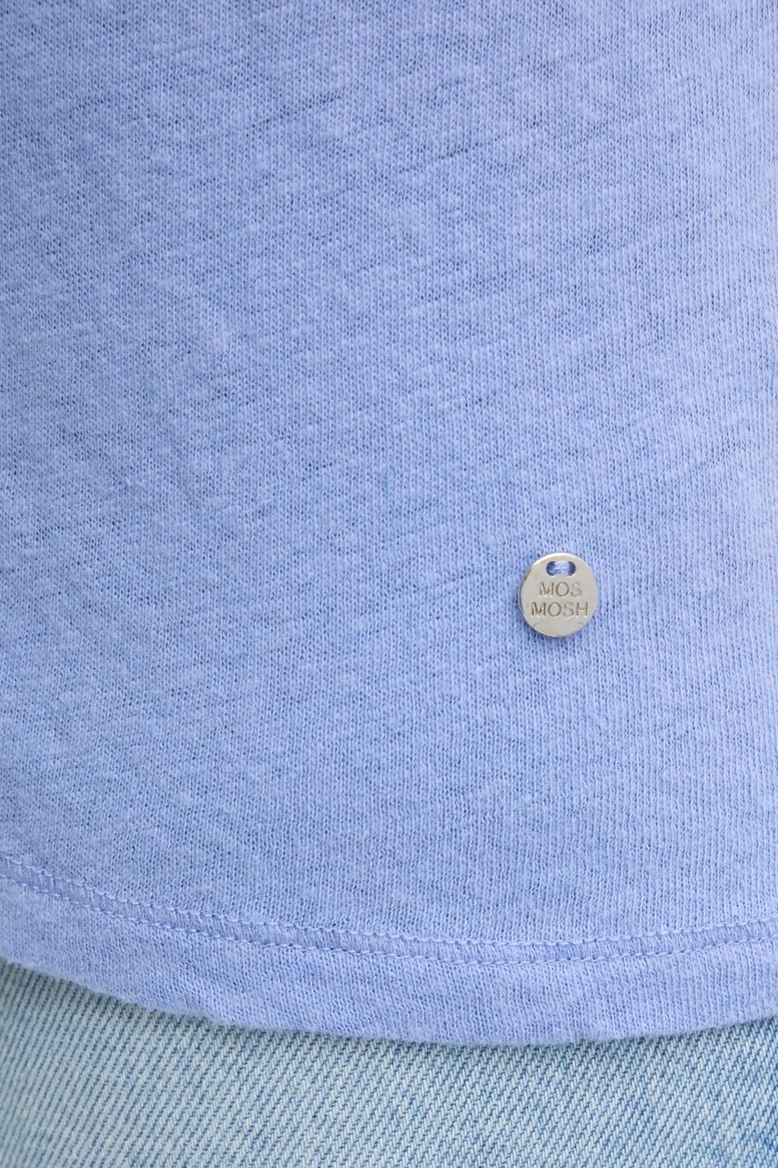 Λευκό μπλουζάκι Mos Mosh χρώμα: μπλε, 117440 φωτογραφία