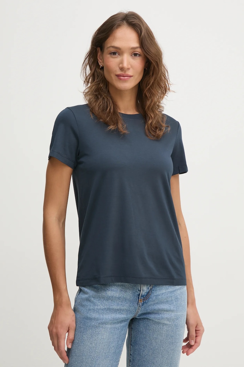 Mos Mosh tricou femei, culoarea albastru marin, 168520