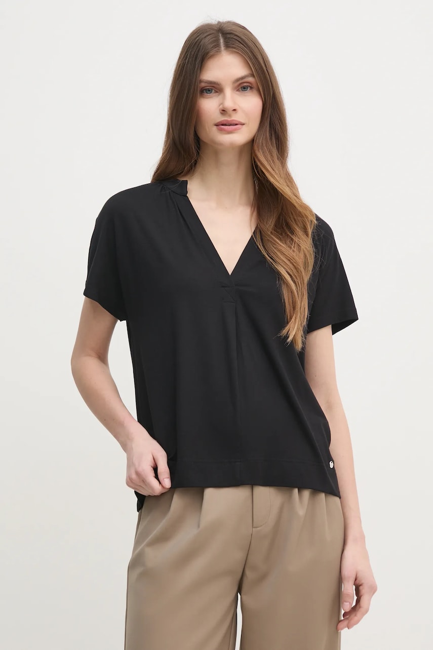 Mos Mosh tricou femei, culoarea negru, 160910