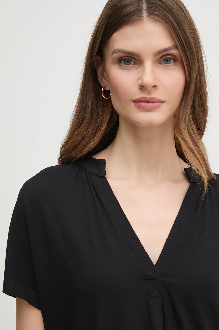 Μπλουζάκι Mos Mosh χρώμα: μαύρο, 160910 φωτογραφία