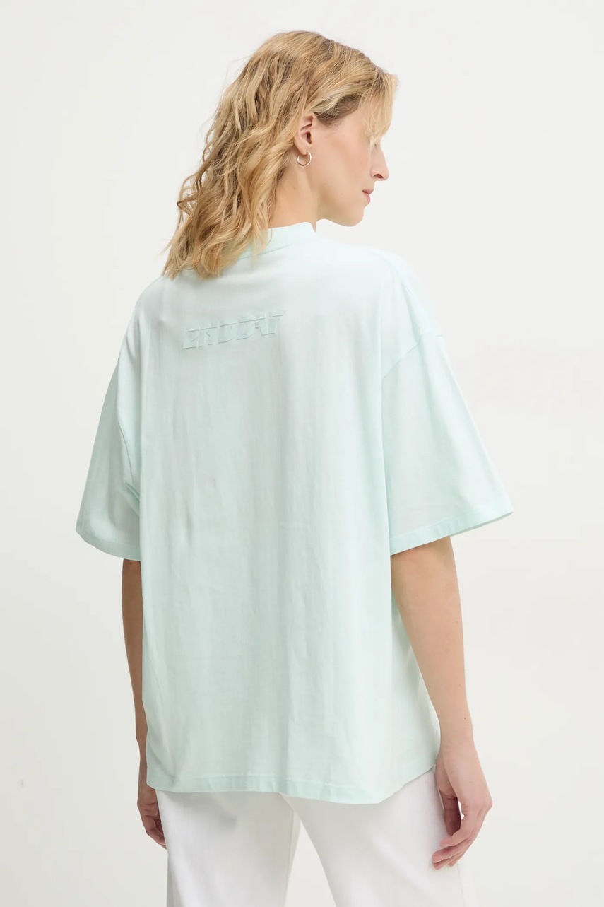 Βαμβακερό μπλουζάκι 2NDDAY Arale TT γυναικείο, χρώμα: τιρκουάζ, 2252245310 φωτογραφία