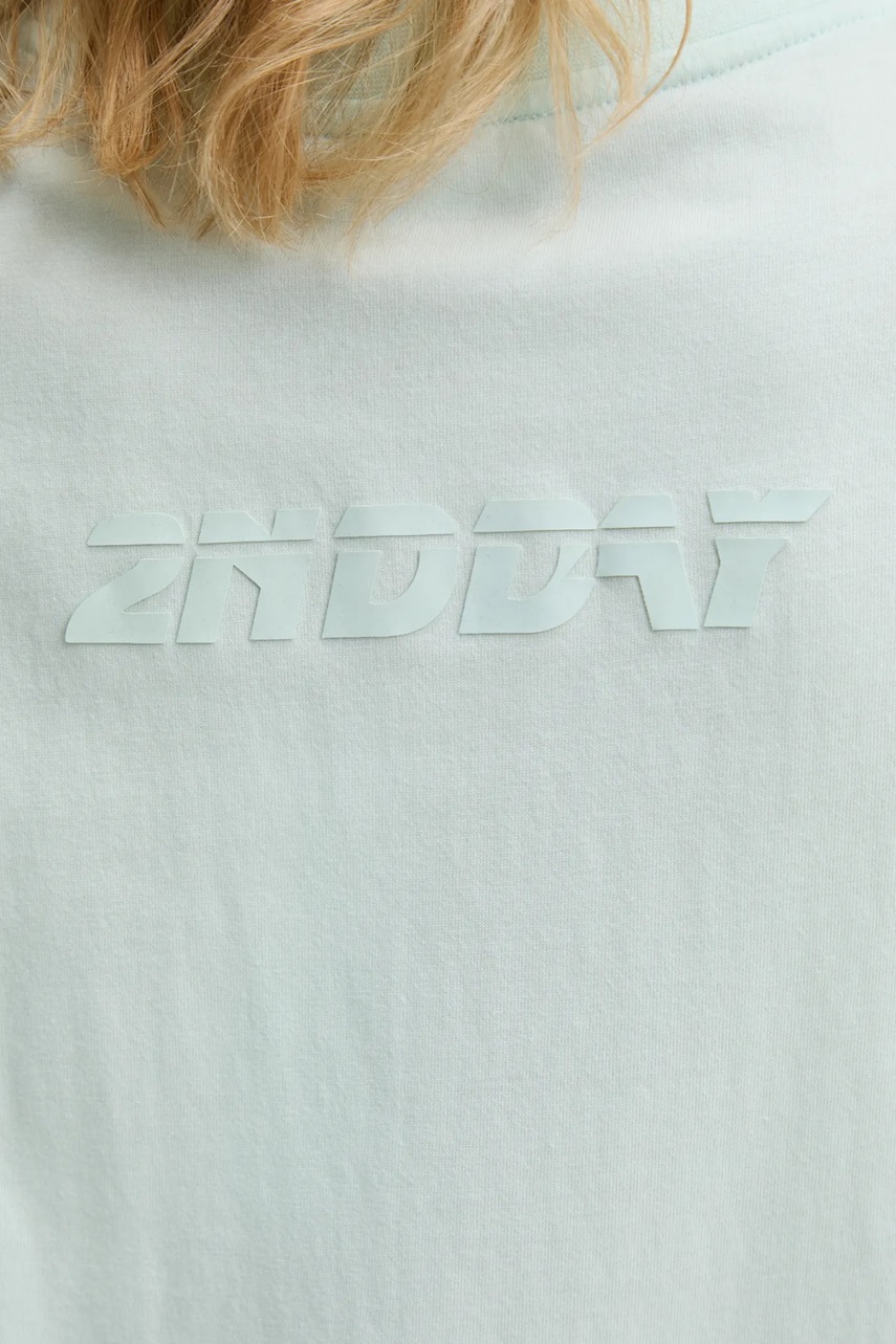 Βαμβακερό μπλουζάκι 2NDDAY Arale TT γυναικείο, χρώμα: τιρκουάζ, 2252245310 φωτογραφία