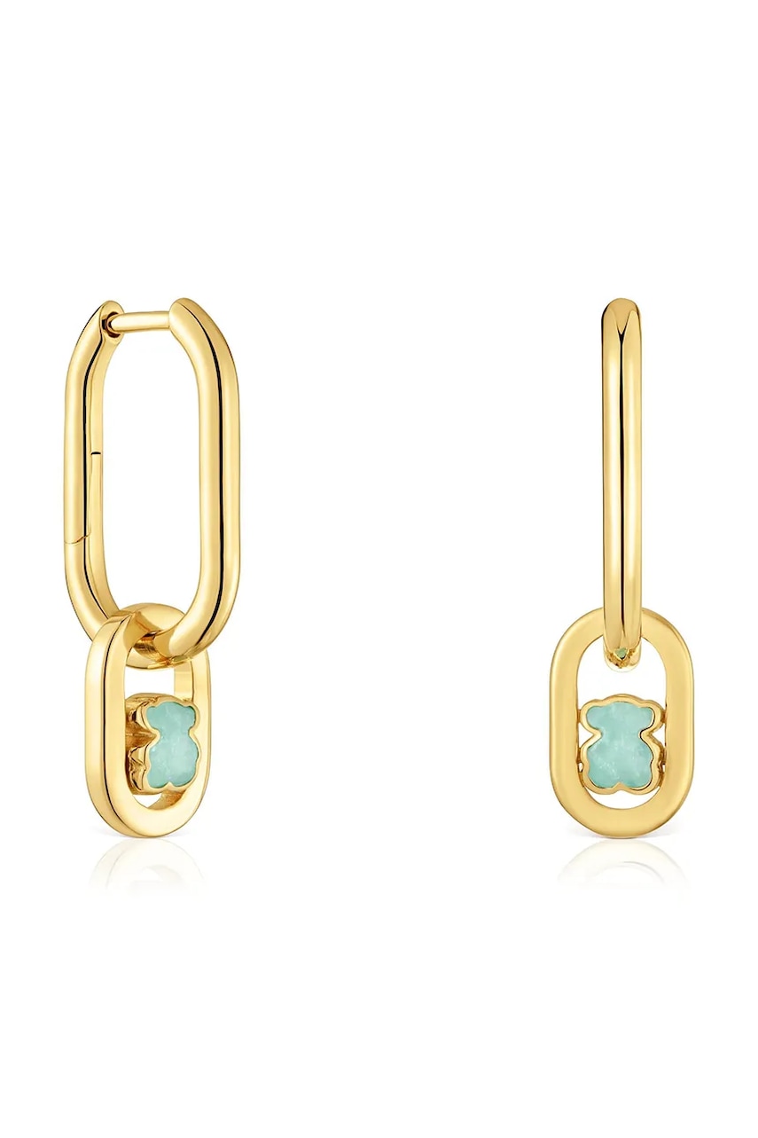 Επιχρυσωμένα ασημένια σκουλαρίκια Tous