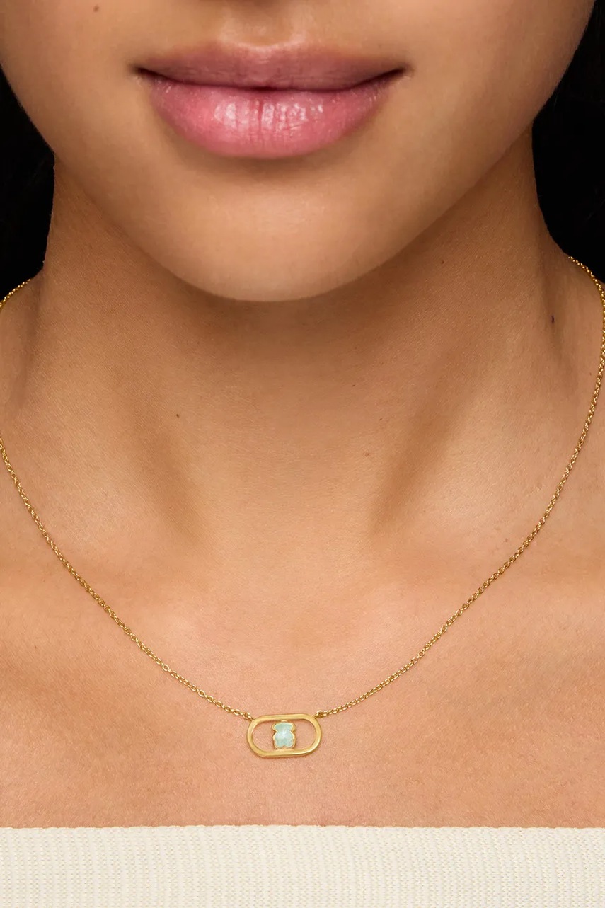 Pozlacený stříbrný náhrdelník Tous (obrázek 6)