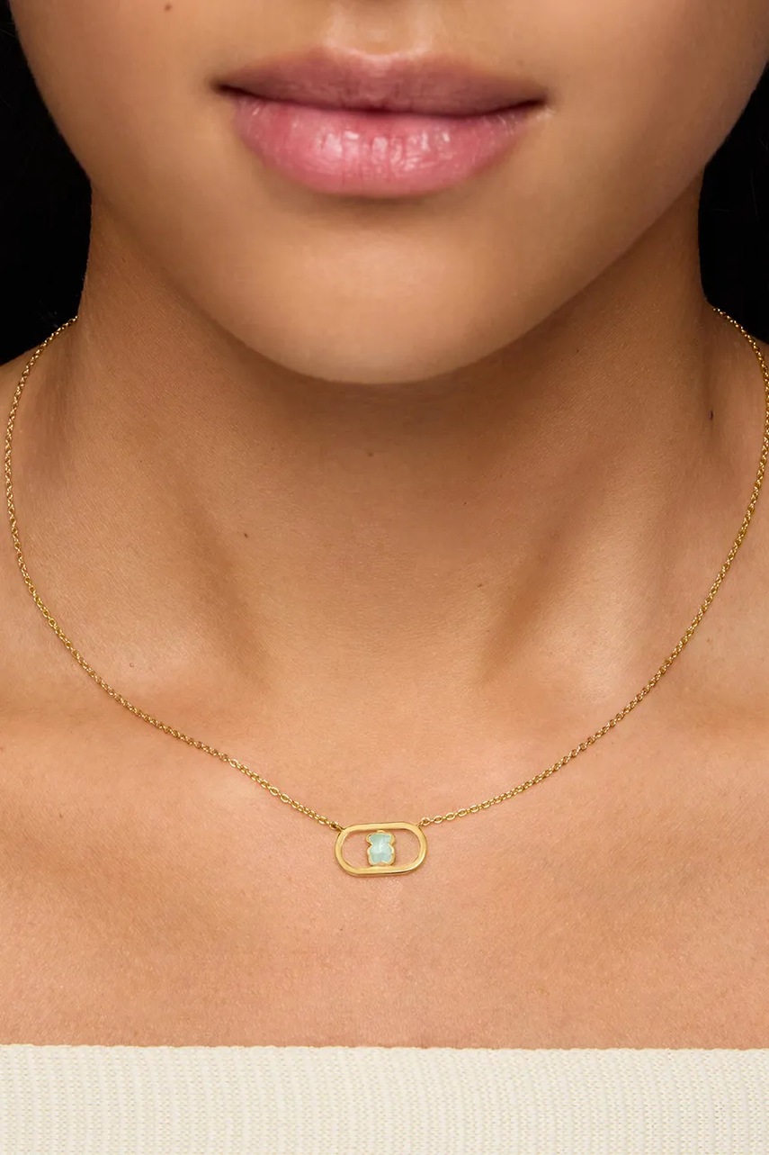 Pozlacený stříbrný náhrdelník Tous (obrázek 7)