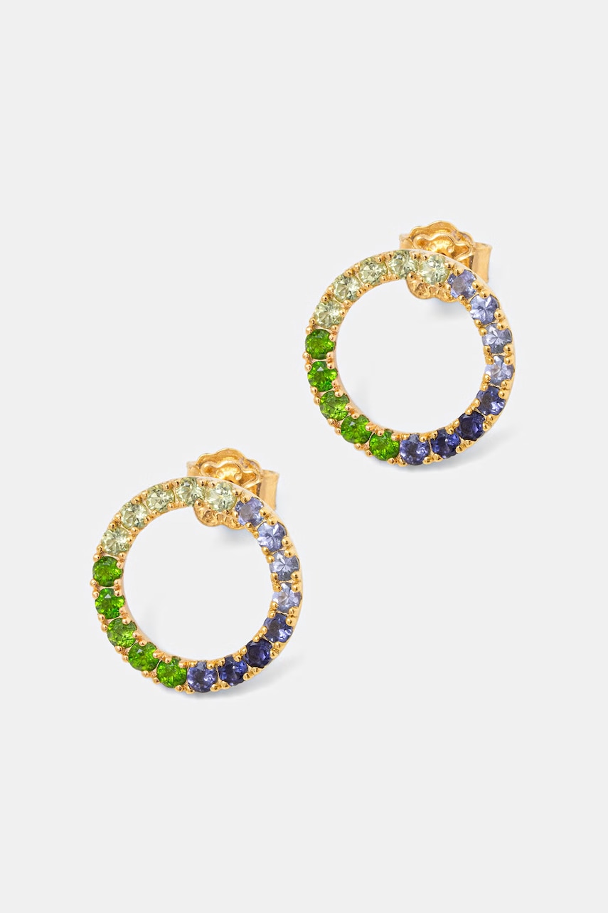 Επιχρυσωμένα ασημένια σκουλαρίκια Tous