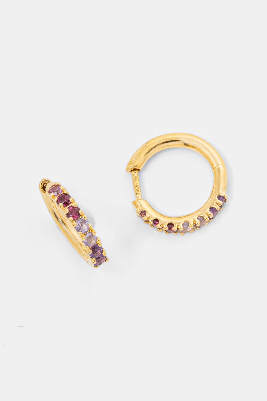 Tous cercei din argint placați cu aur