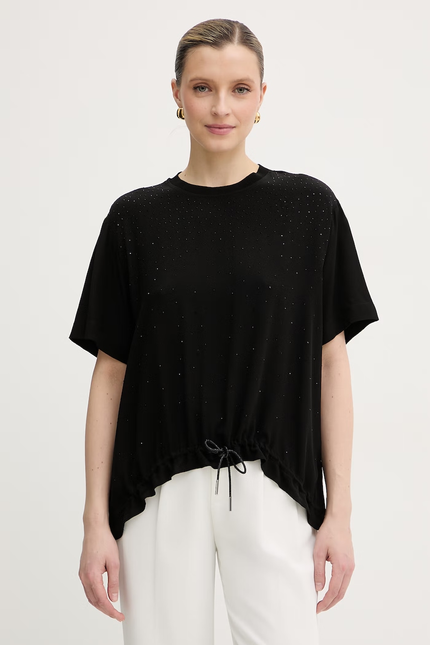 Silvian Heach bluză pentru femei, cu amestec de vâscoză TIBBIG