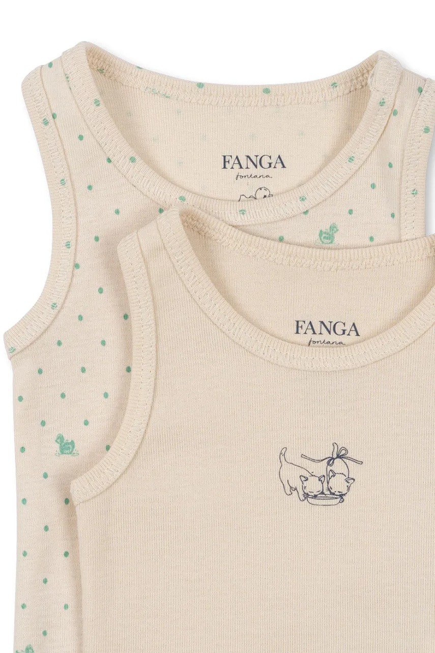 Fanga Fontana κορμάκι βρέφους βαμβακερό FIO 2 PACK SL BODY OCS 2-pack φωτογραφία