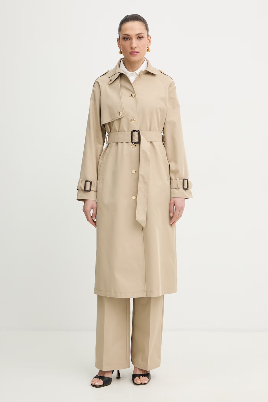 Silvian Heach Καμπαρντίνα γυναικεία βαμβακερή SPEGIOM