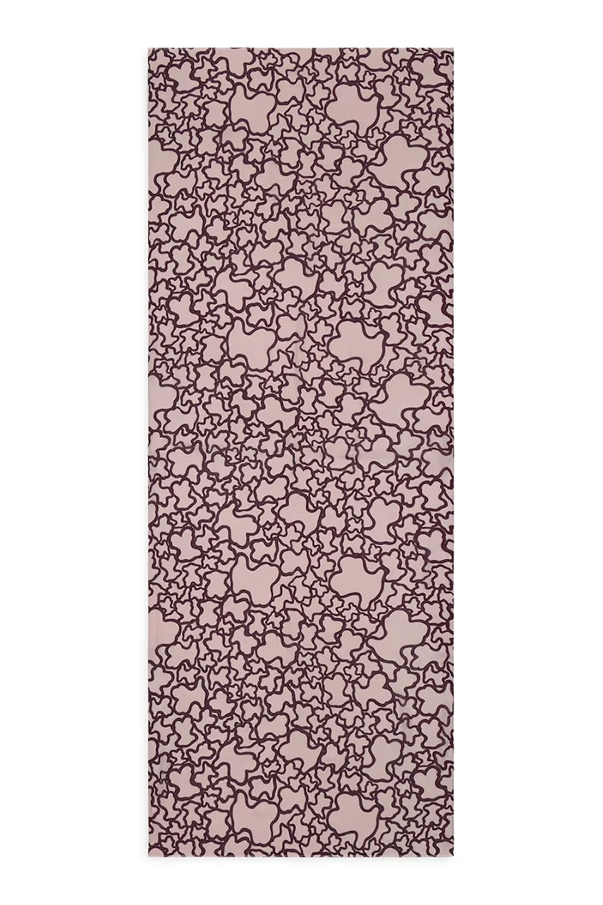 Tous șal culoarea bordo, cu imprimeu, 2002202633