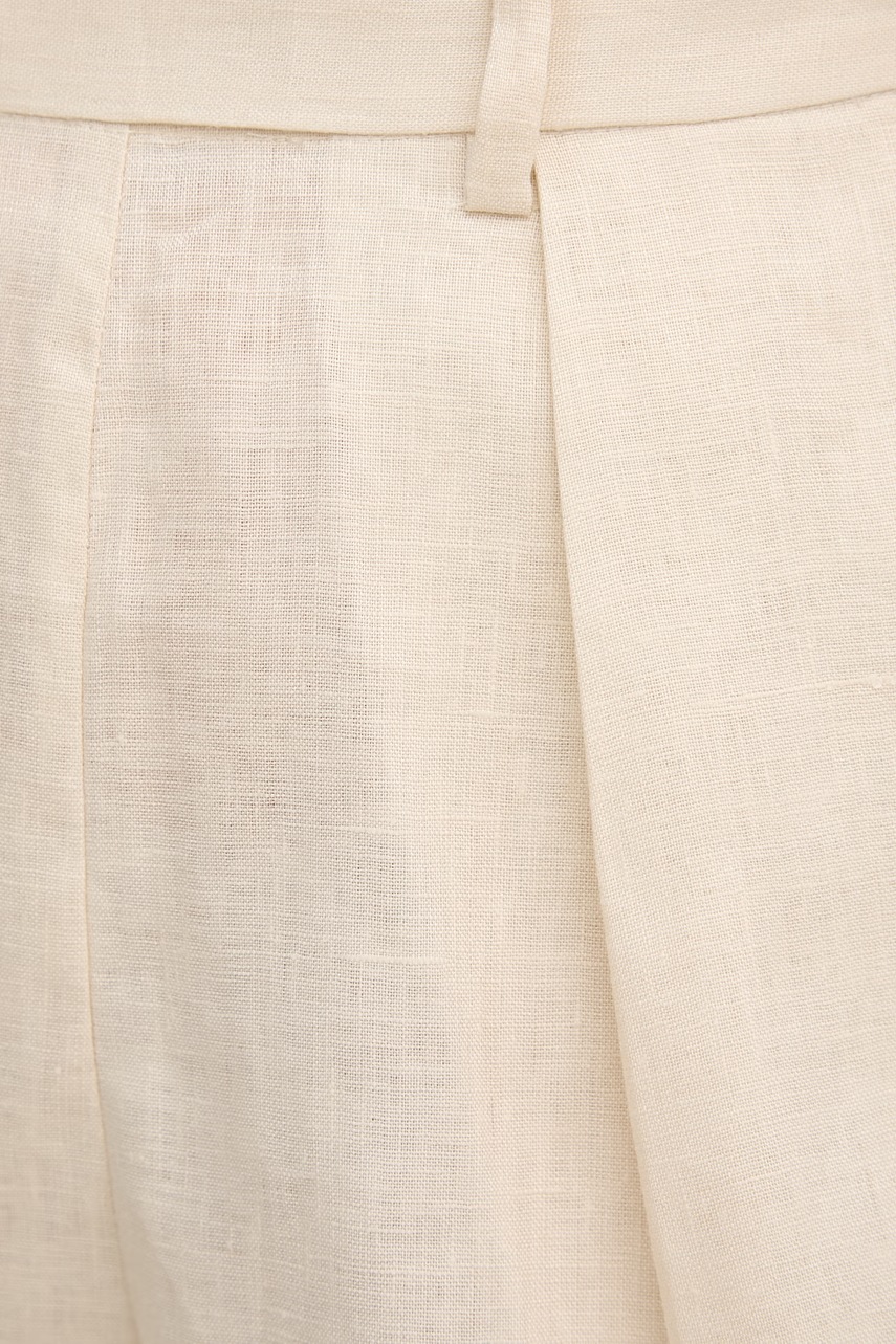 Silvian Heach elegantní šortky dámské lněné POSANE (obrázek 5)