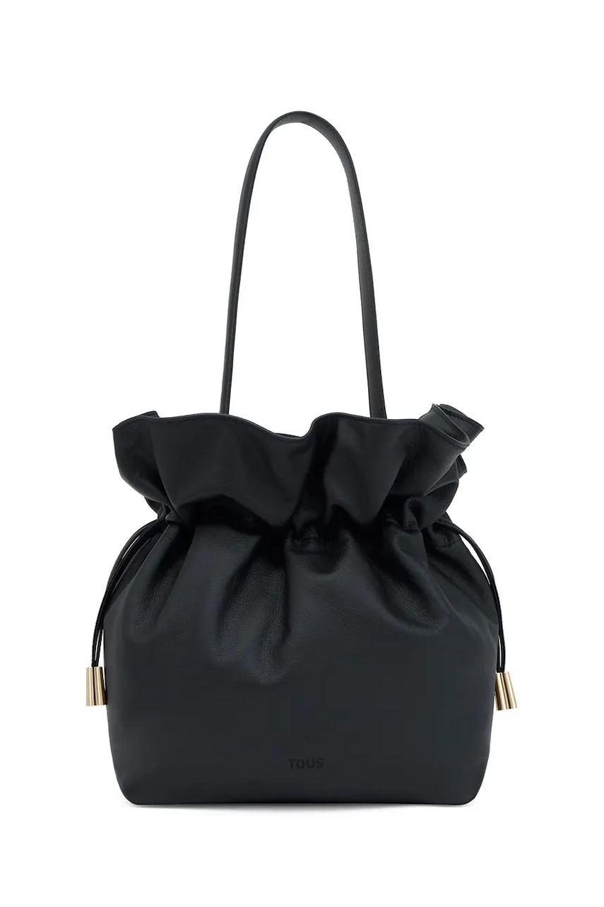 Tous geantă de piele Heritage culoarea negru, 2002375351