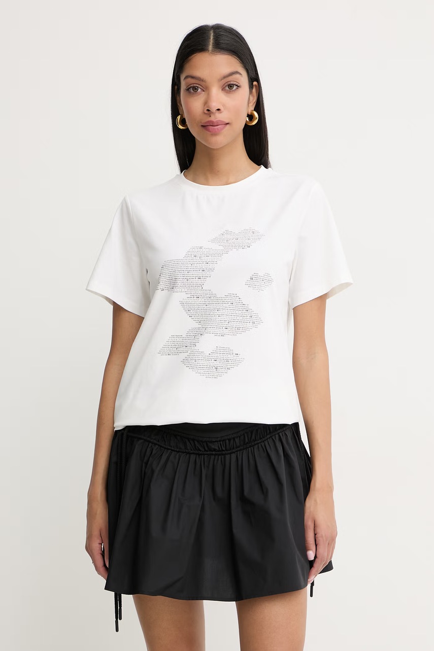 Silvian Heach tricou pentru femei, din bumbac cu elastan MUNDERA