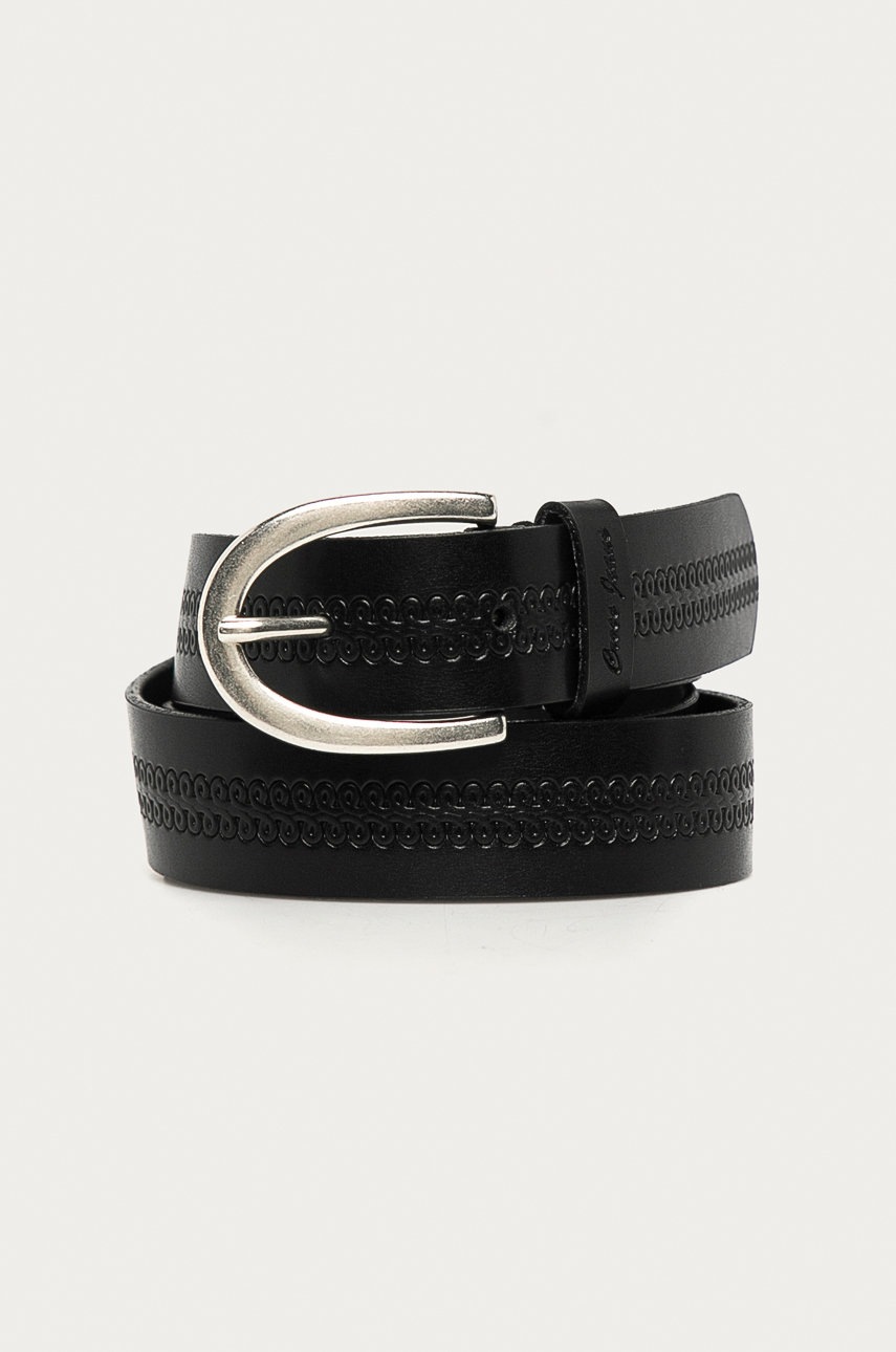 

Cross Jeans - Кожен колан, Черен