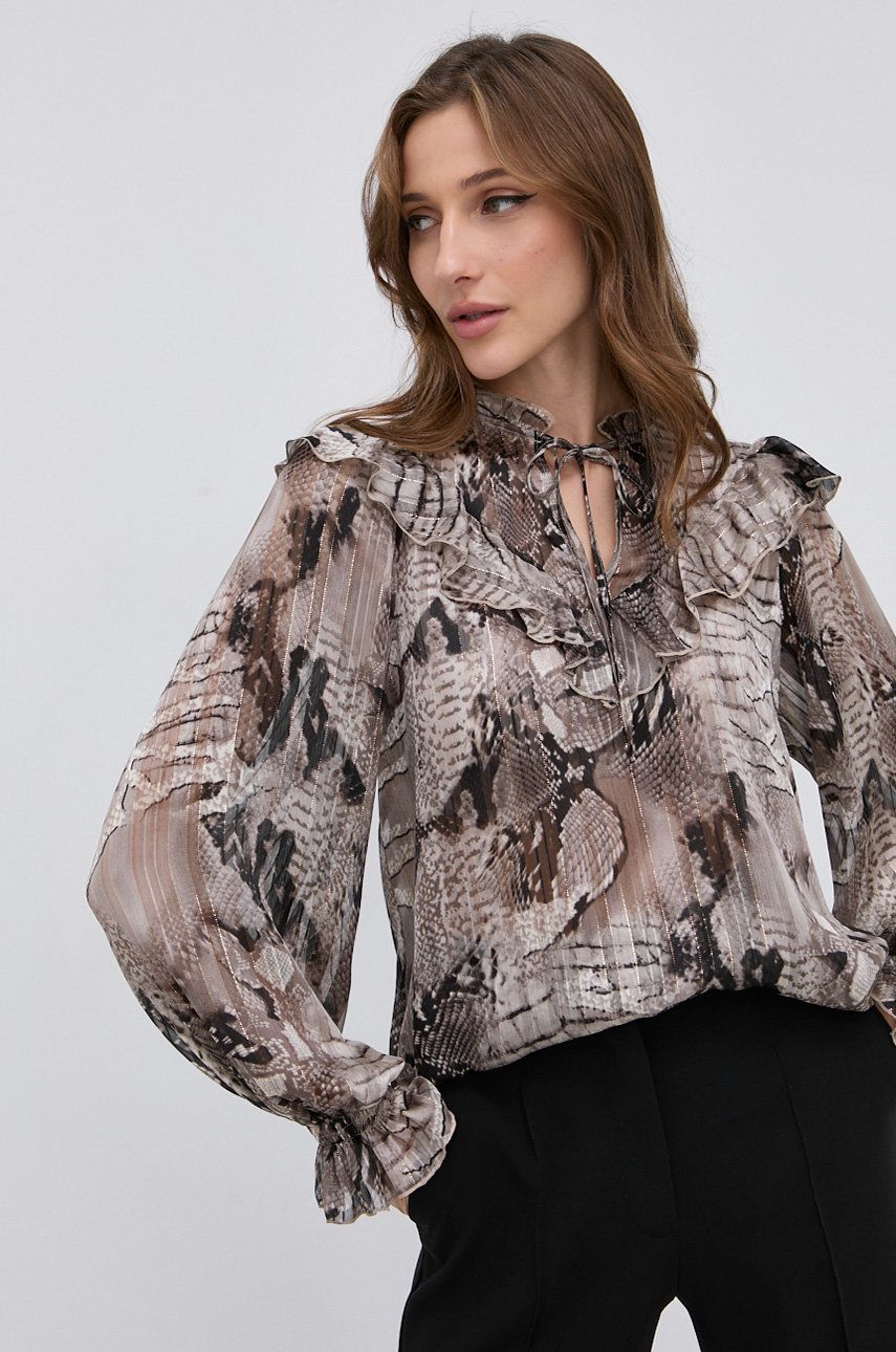 Nissa Bluză femei, culoarea gri, modelator answear.ro imagine noua 2022