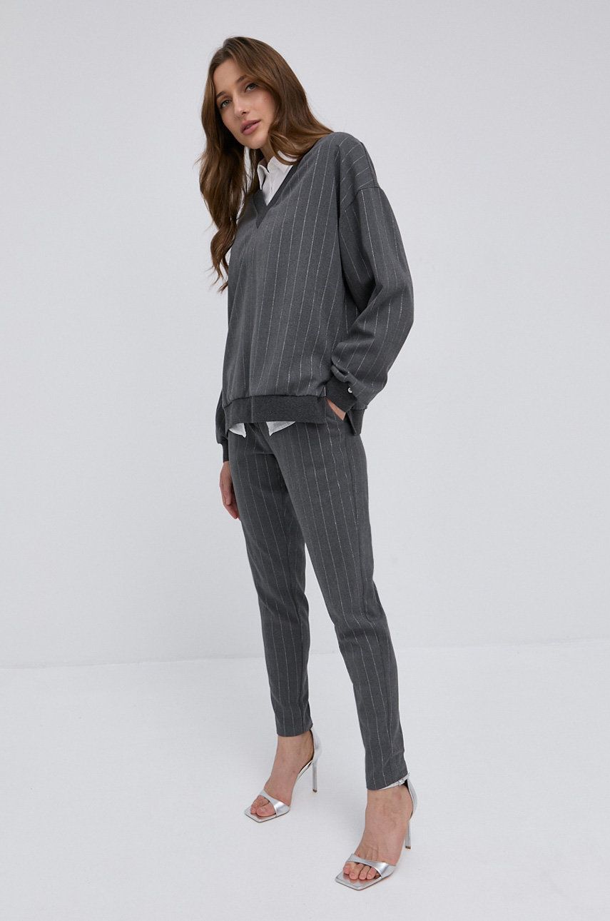 Nissa Bluză femei, culoarea gri, modelator answear.ro imagine megaplaza.ro