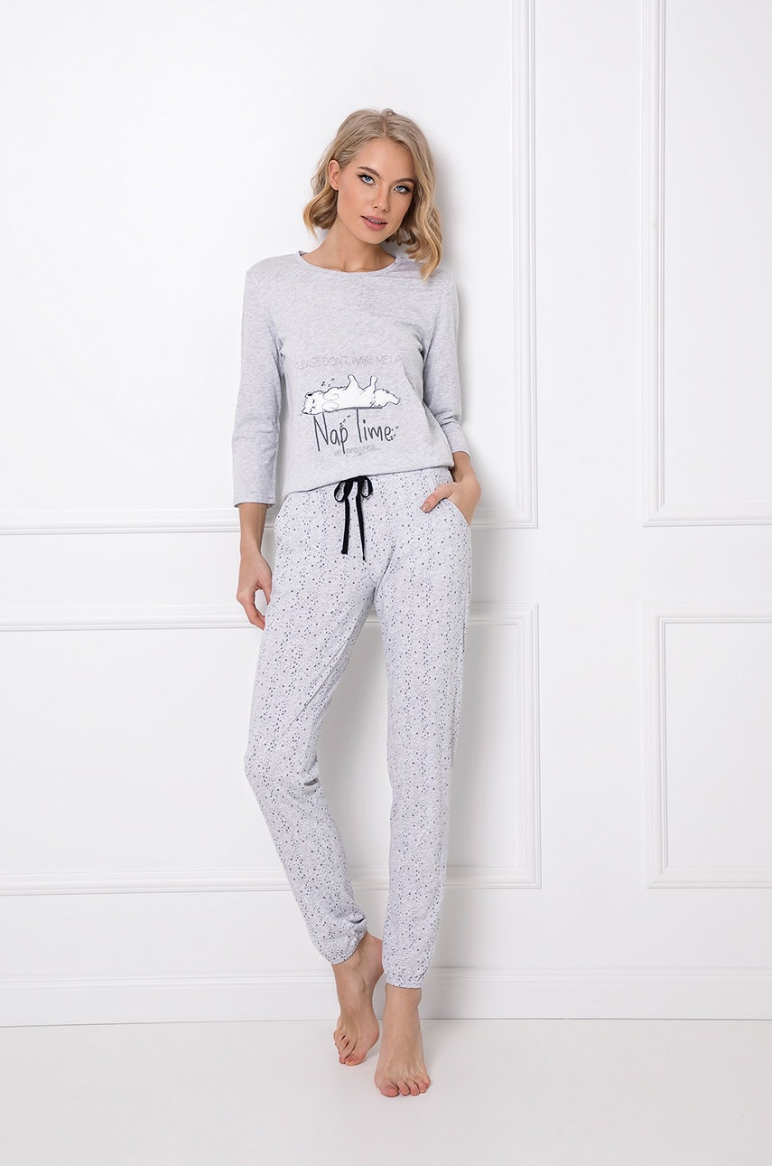 Aruelle Pijama Marthine femei, culoarea gri
