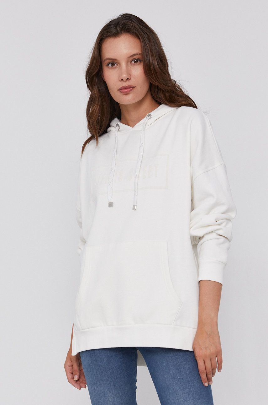 Frieda & Freddies Bluză femei, culoarea alb, cu imprimeu answear.ro