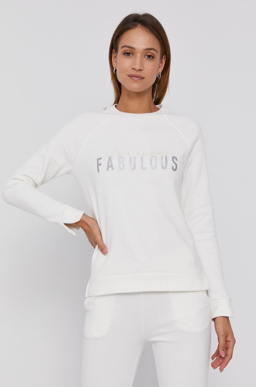 Frieda & Freddies Bluză femei, culoarea alb, cu imprimeu