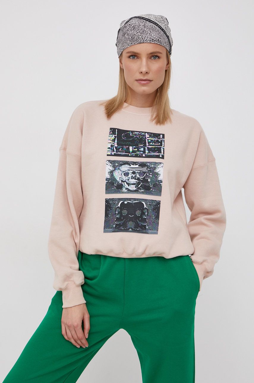 Volcom Bluză x Animoscillator femei, transparent, cu imprimeu