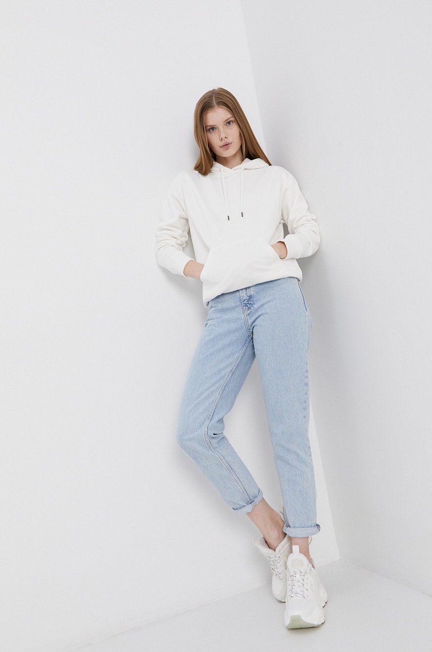 

Кофта Cross Jeans женская цвет кремовый гладкая