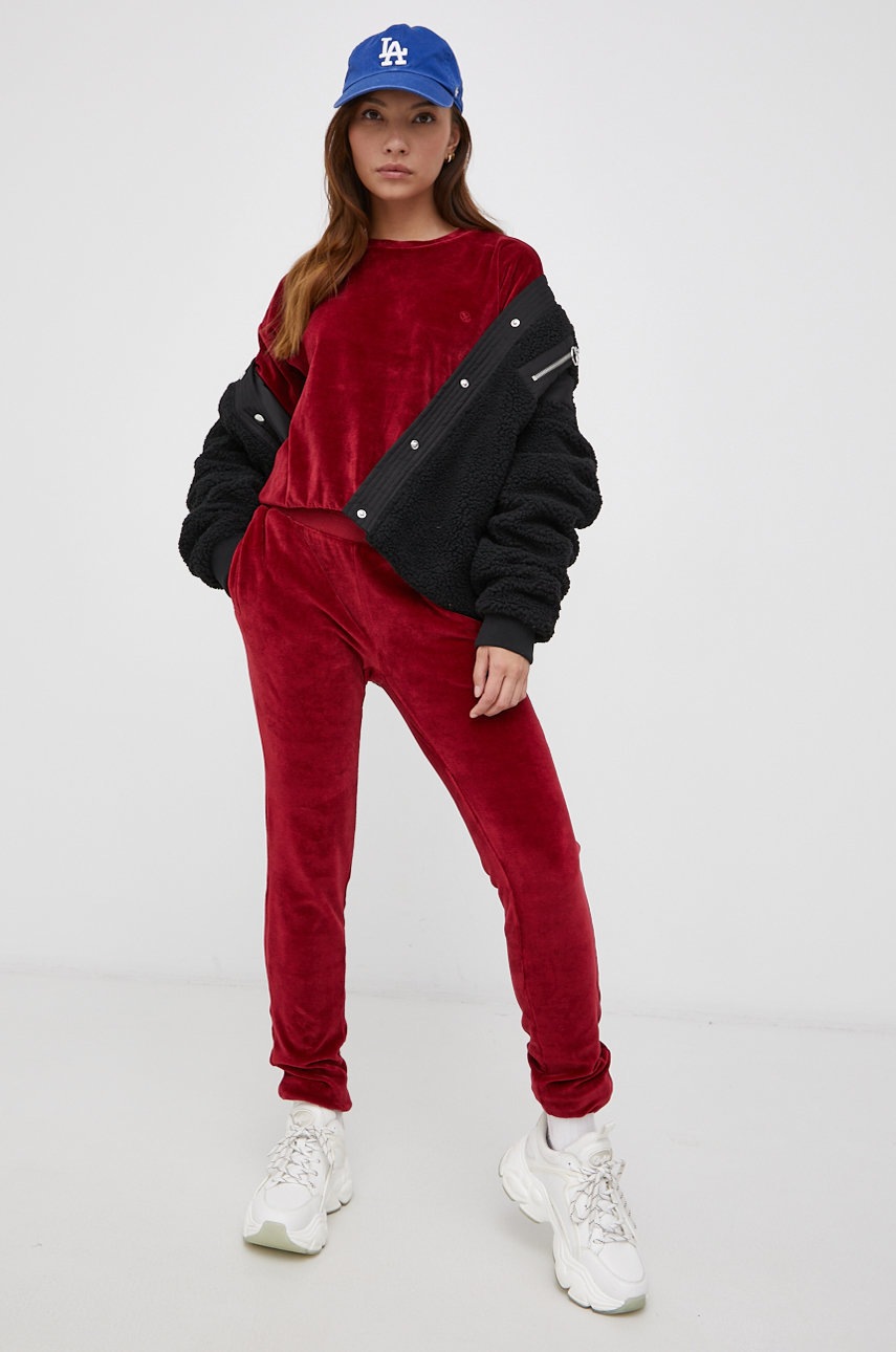 

Кофта Cross Jeans жіноча колір червоний гладка