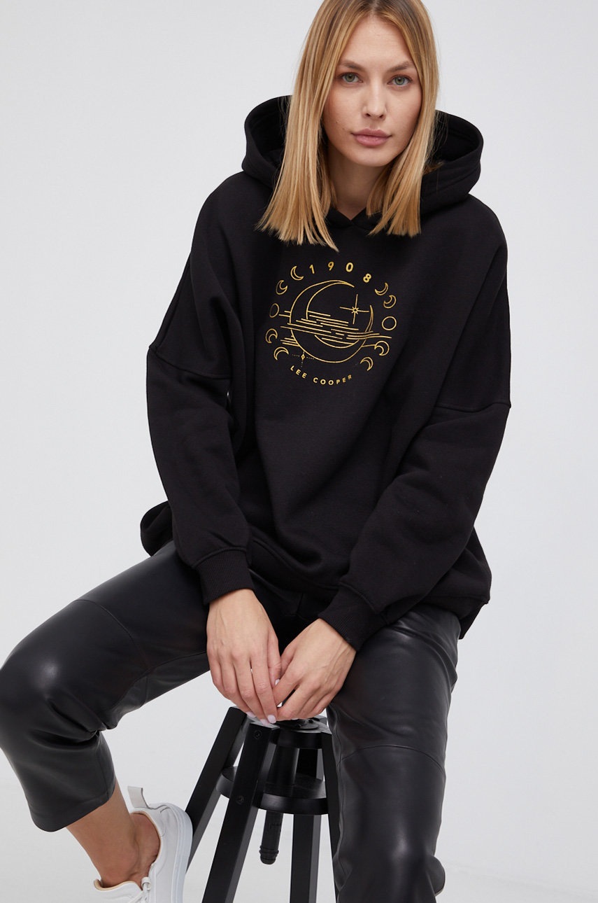 

Кофта Lee Cooper женская цвет чёрный с принтом