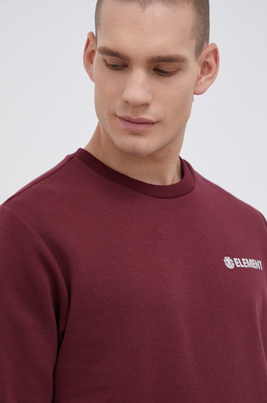 Element bluză bărbați, culoarea bordo, cu imprimeu