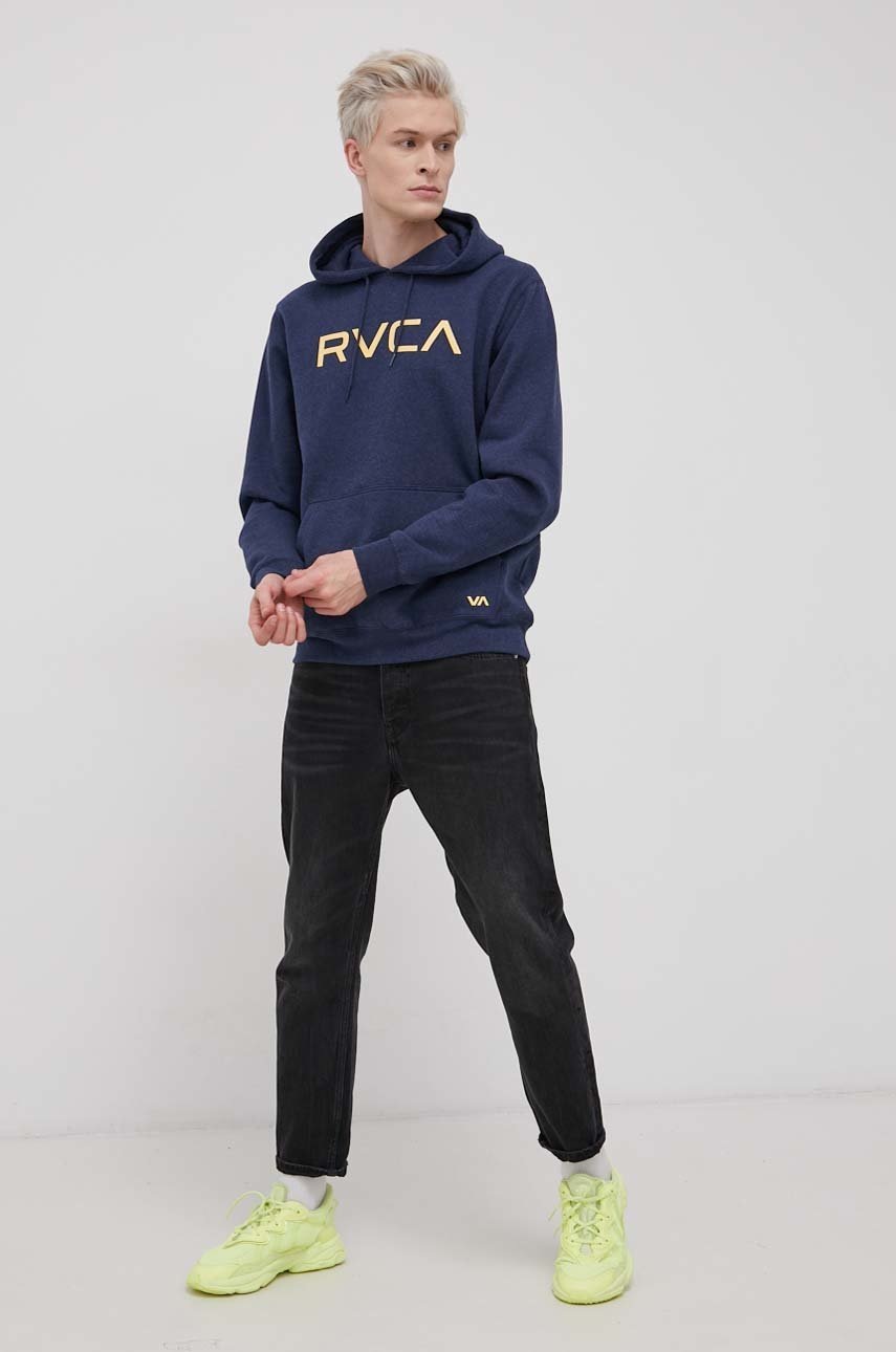 

Кофта RVCA чоловіча колір синій з принтом