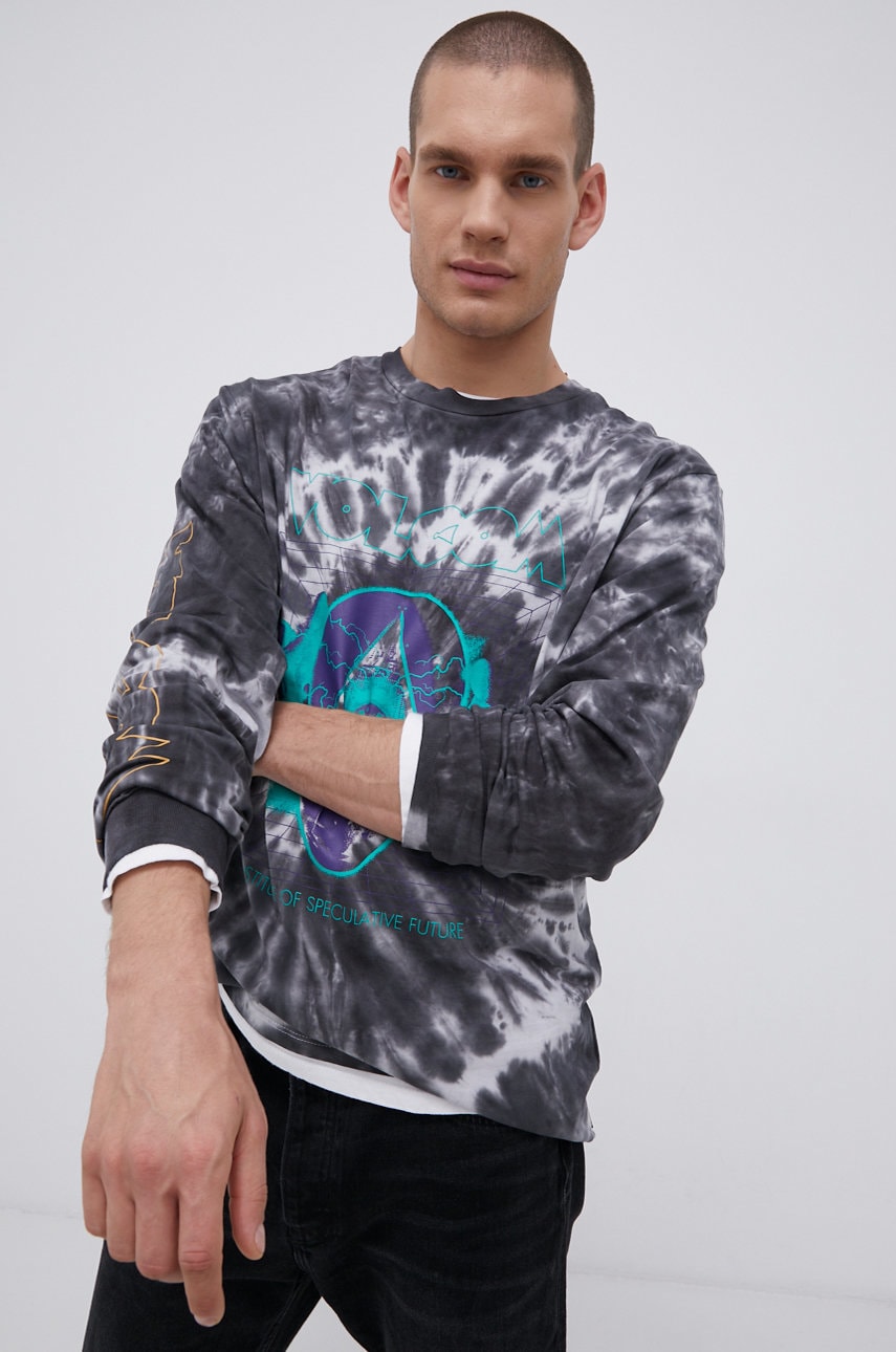 Volcom Longsleeve din bumbac x Max Loeffler cu imprimeu