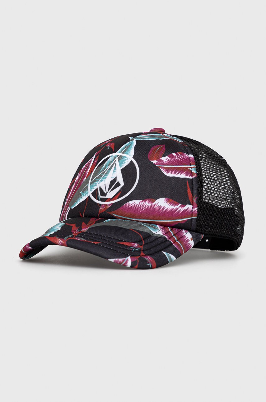 Volcom căciulă culoarea negru, modelator