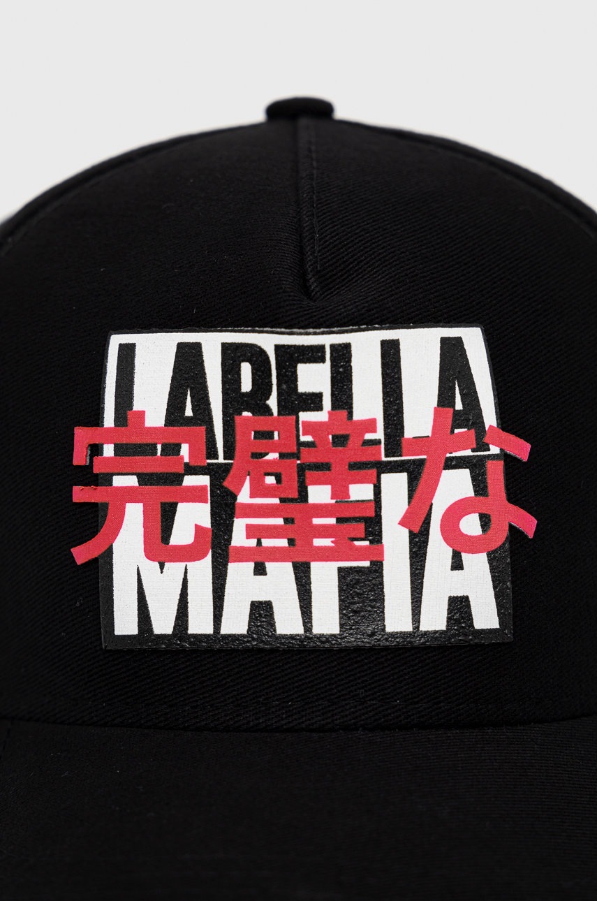 

Кепка LaBellaMafia цвет чёрный с принтом
