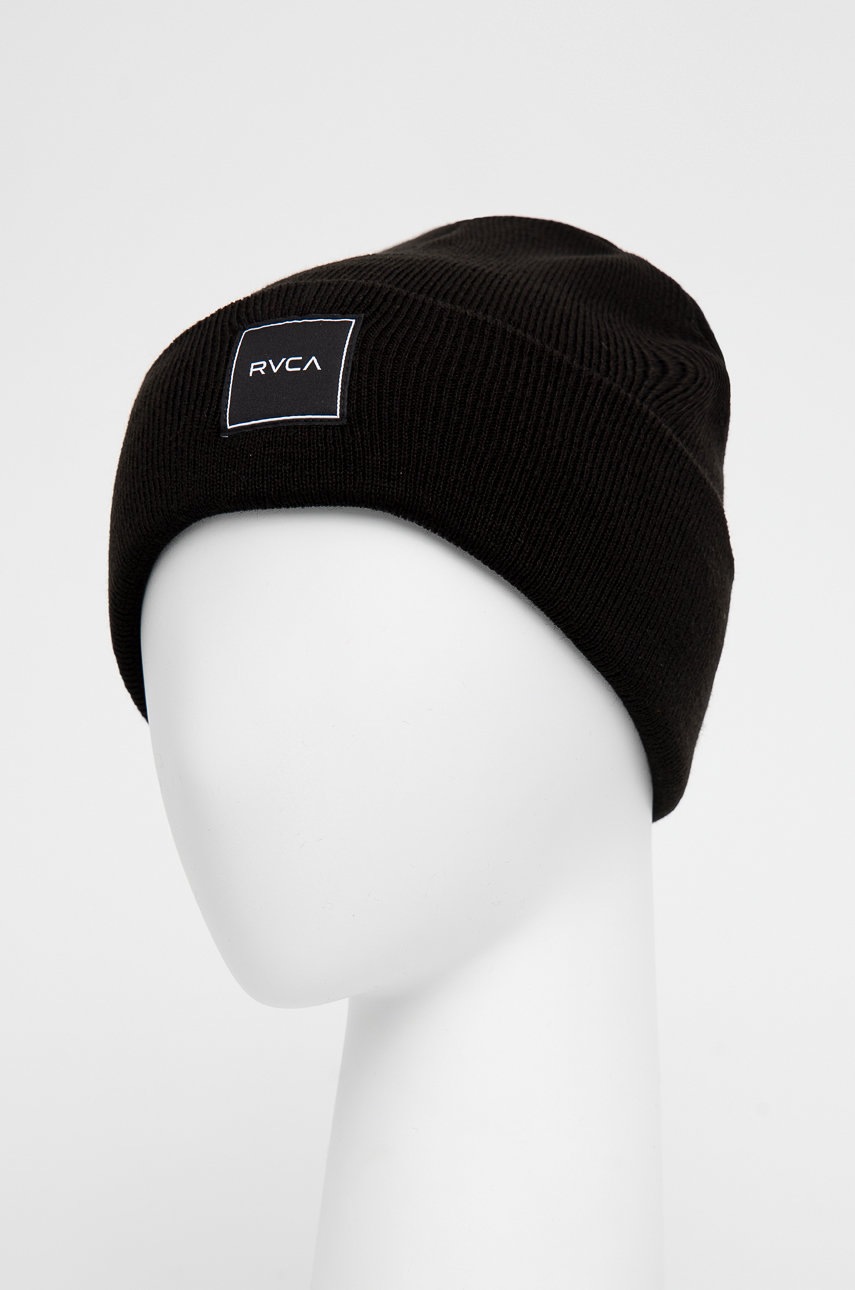 

Шапка RVCA цвет чёрный из толстого трикотажа