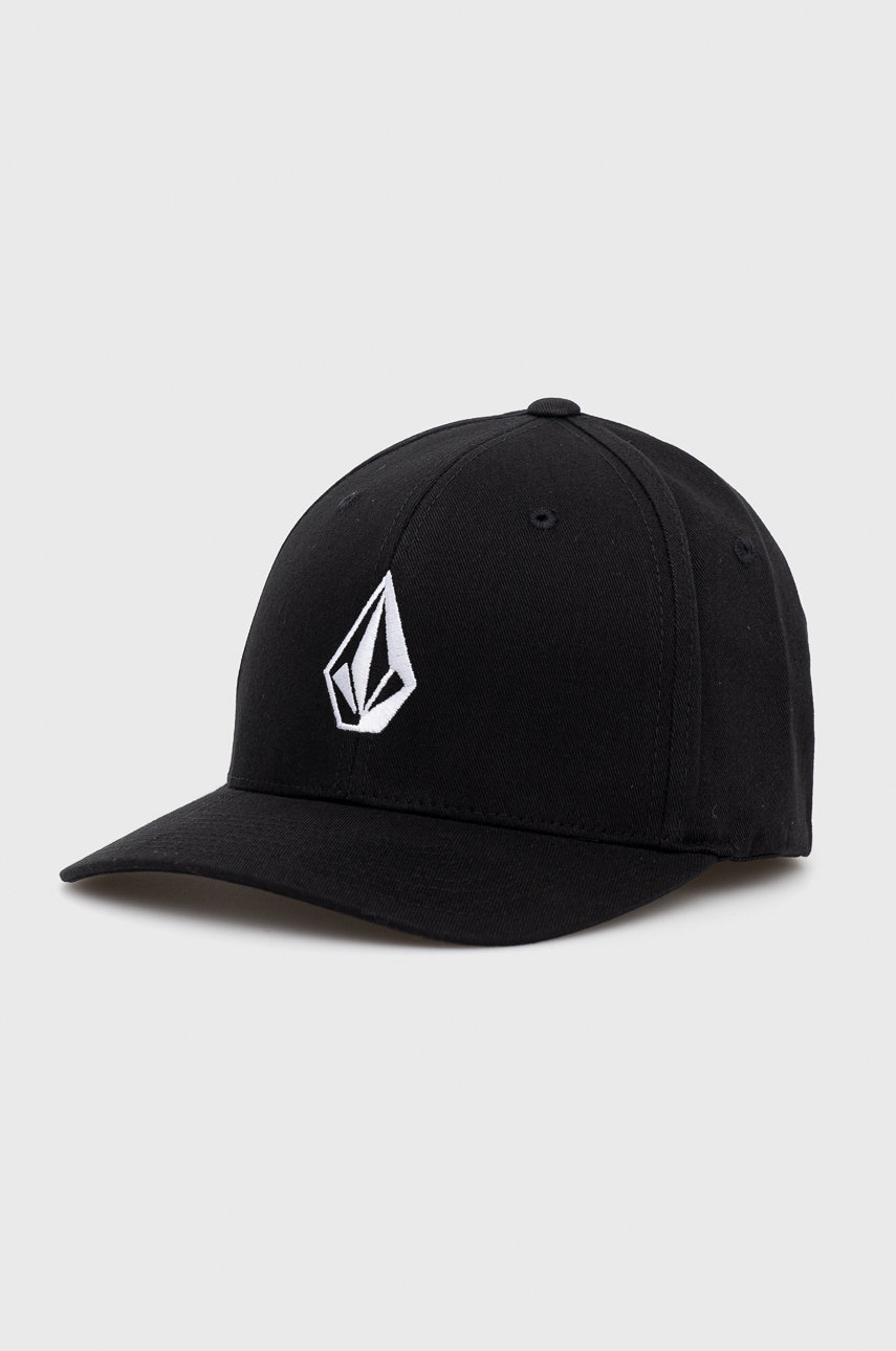 Volcom Căciulă culoarea negru, material neted